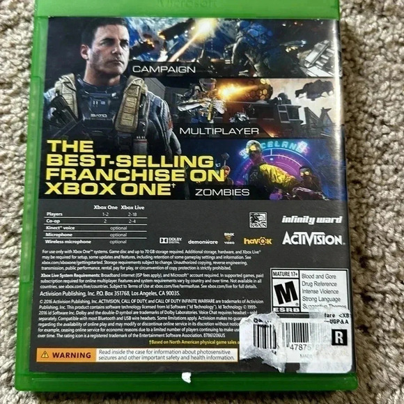 Xbox one call of duty Infinite Warfare game - Picture 2 of 3
